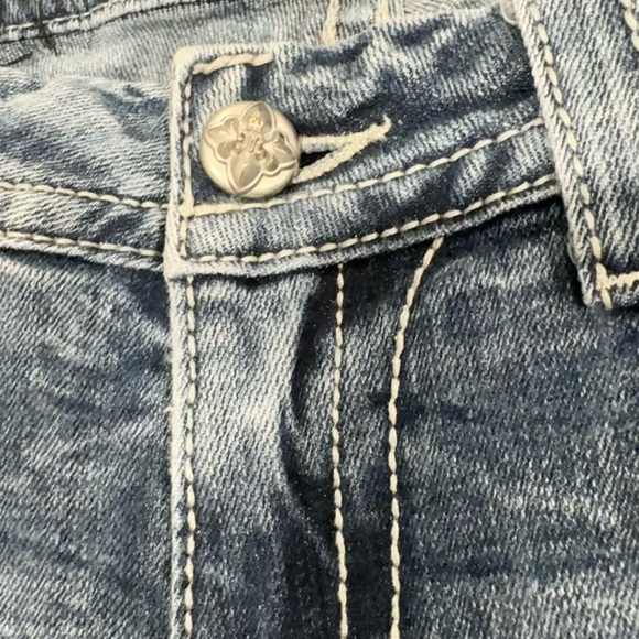 MISS ME Designer distressed easy boot jeans women’s size 29 8 - Picture 8 of 14